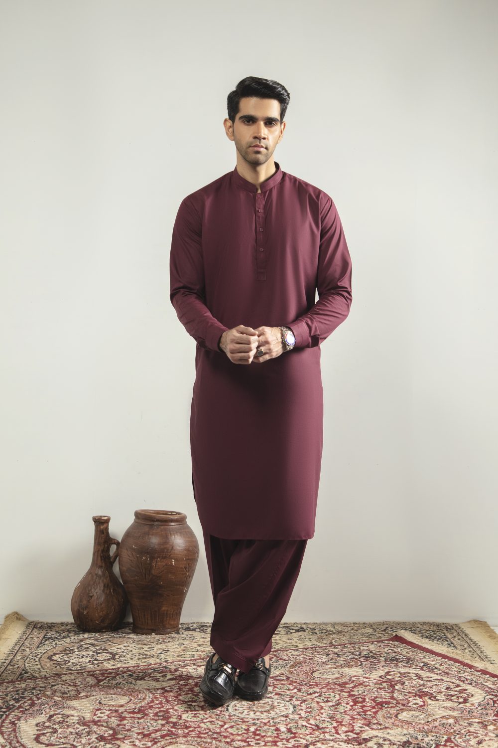 Shalwar Kameez (Maroon)