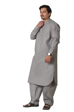 Shalwar Kameez (Silver Grey - SiGrE)