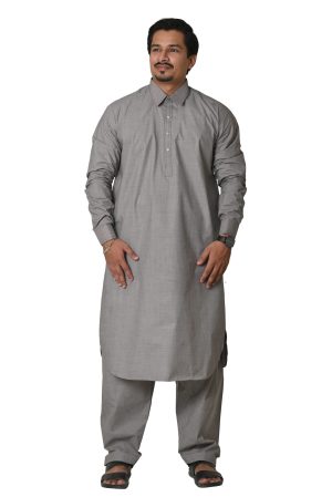 Shalwar Kameez (Silver Grey - SiGrC)