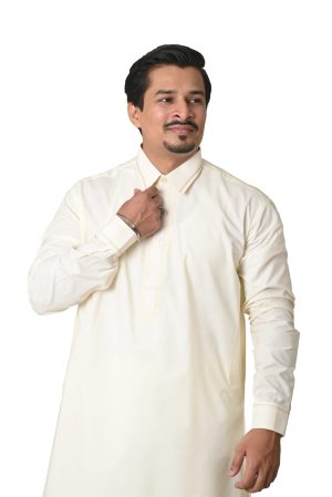 Shalwar Kameez (Cream White-CrWhEC)
