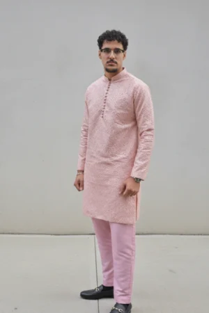Heavy Kurta Pajama-Pink