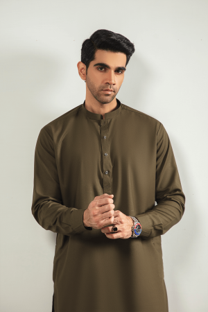 Shalwar Kameez (Olive Green-OlGr)
